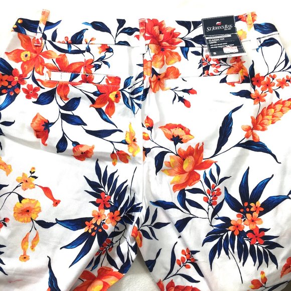 St John’s Bay Slimming Floral Summer Capri Pants Sz 8 NWT - Picture 9 of 14